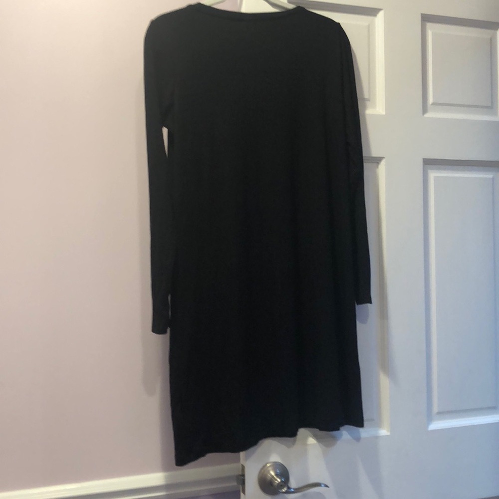 H&M Black Ribbed Basic Dress - Picture 2 of 3